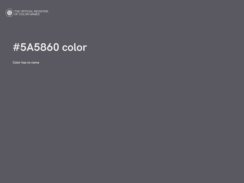 #5A5860 color image