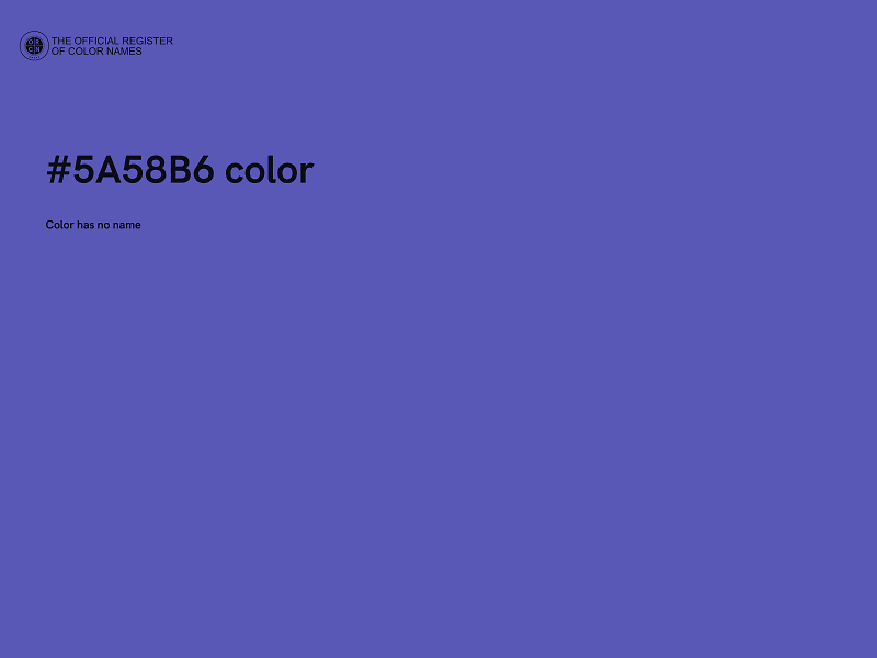 #5A58B6 color image