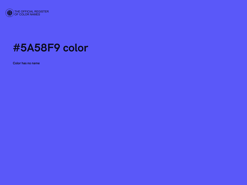 #5A58F9 color image