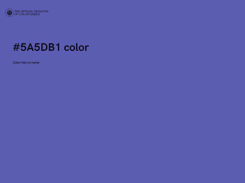 #5A5DB1 color image