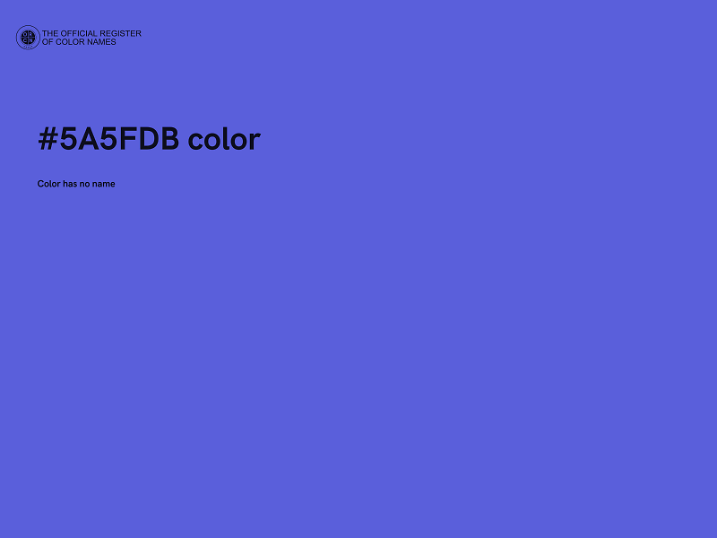 #5A5FDB color image