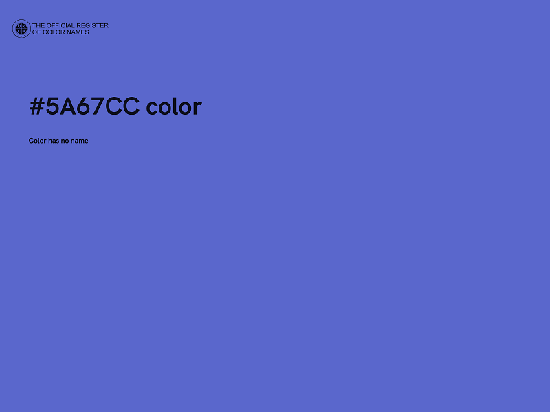 #5A67CC color image