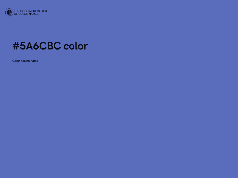 #5A6CBC color image