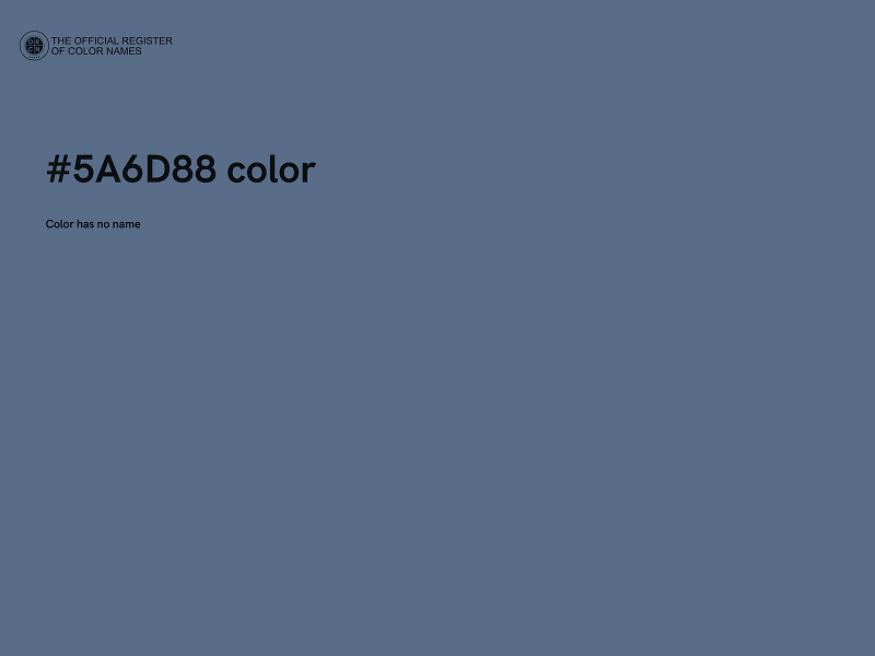 #5A6D88 color image