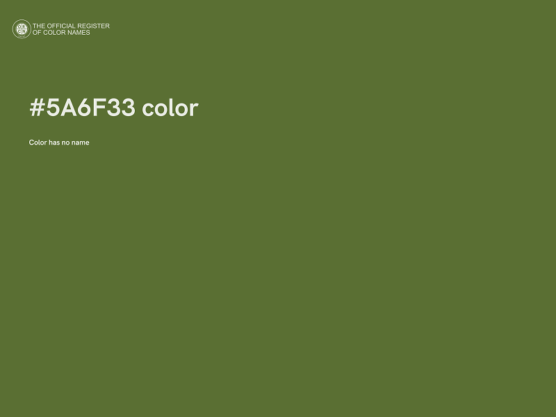 #5A6F33 color image