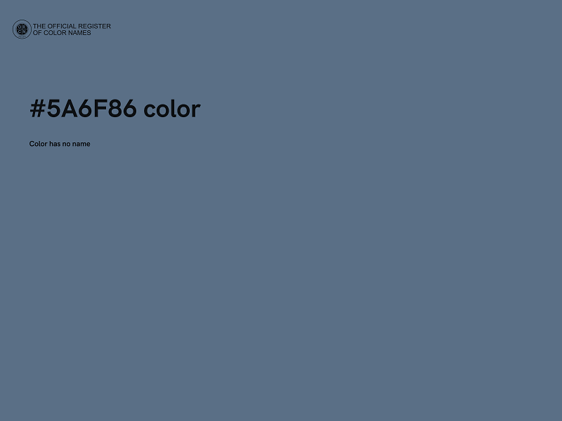 #5A6F86 color image