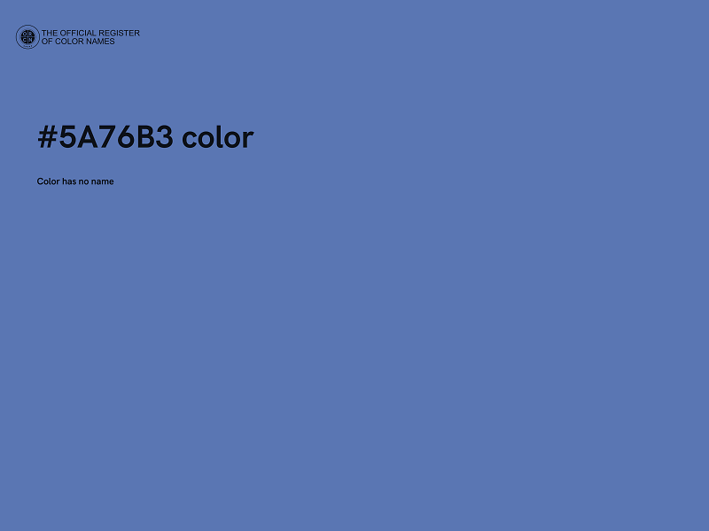 #5A76B3 color image