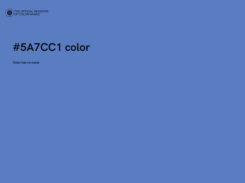 #5A7CC1 color image