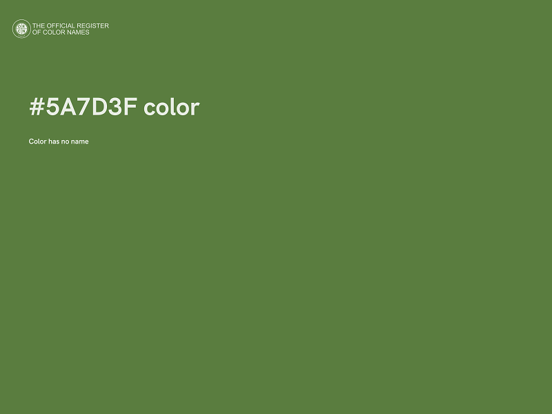 #5A7D3F color image