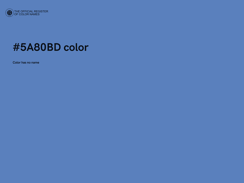 #5A80BD color image