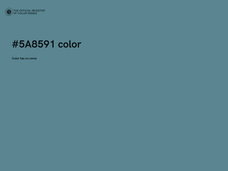 #5A8591 color image