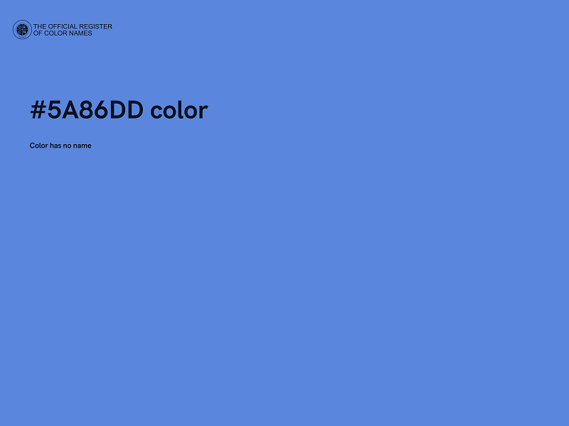 #5A86DD color image