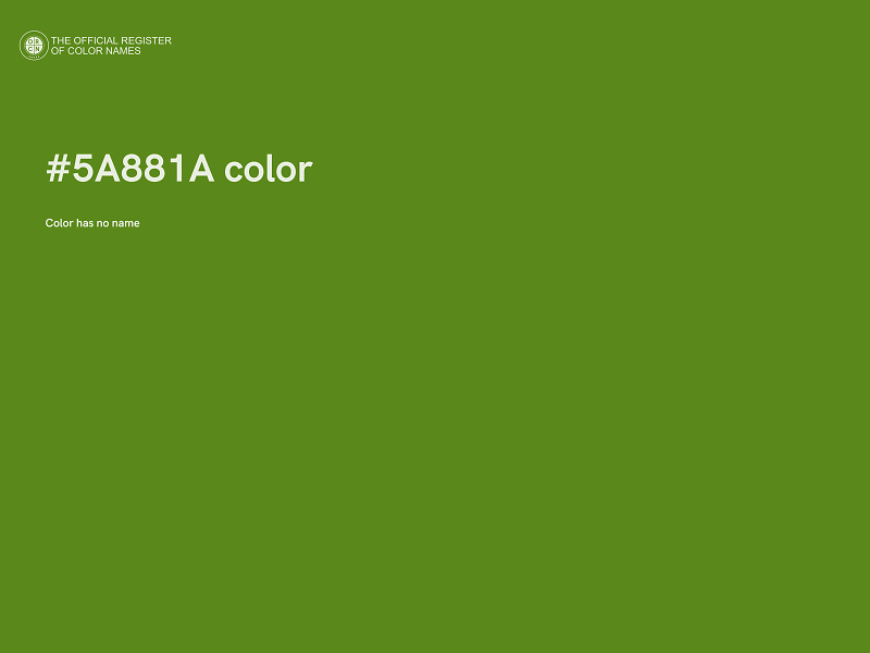 #5A881A color image