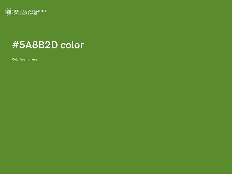 #5A8B2D color image