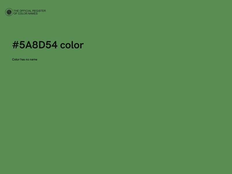 #5A8D54 color image