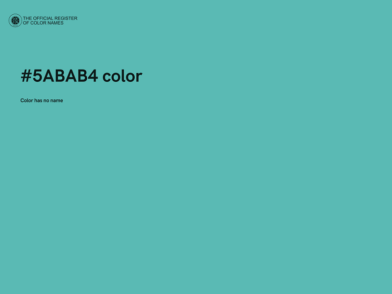 #5ABAB4 color image