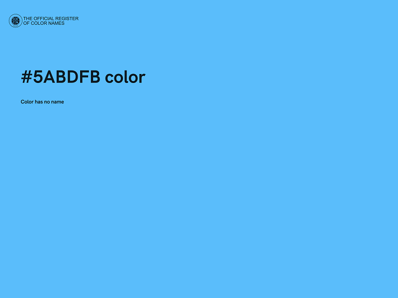 #5ABDFB color image