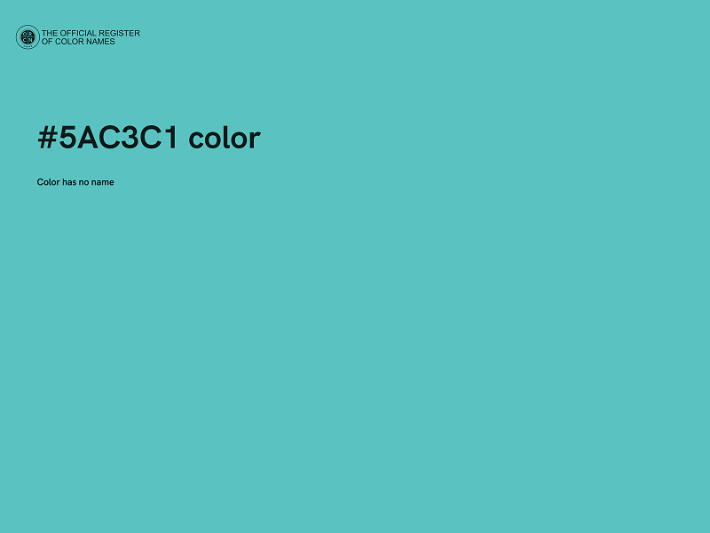 #5AC3C1 color image