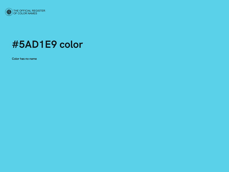 #5AD1E9 color image