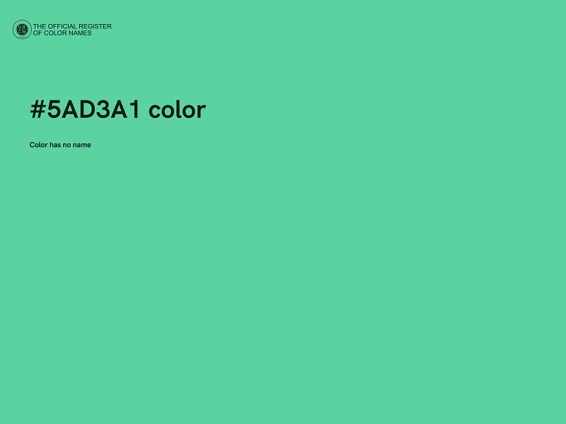 #5AD3A1 color image