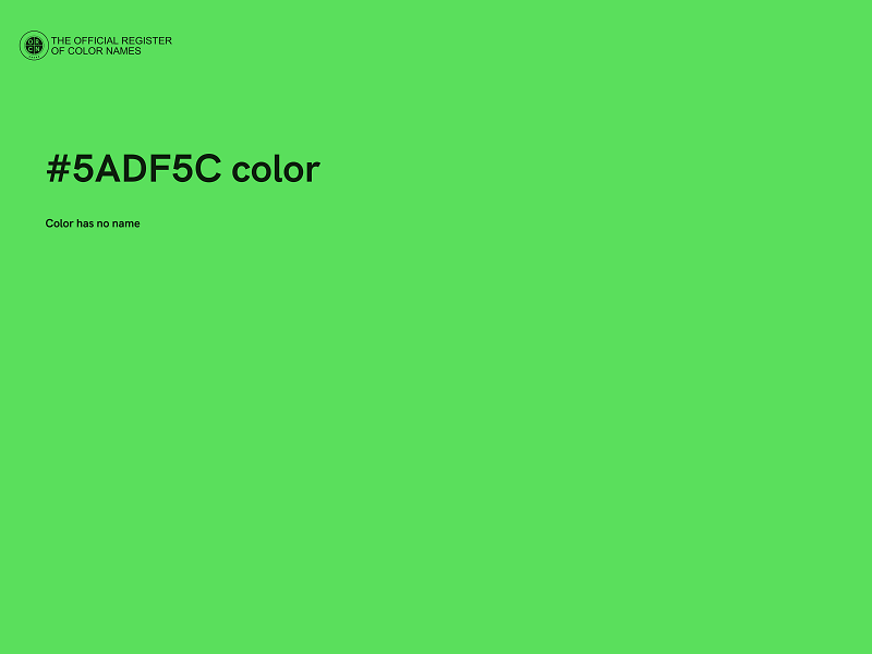 #5ADF5C color image