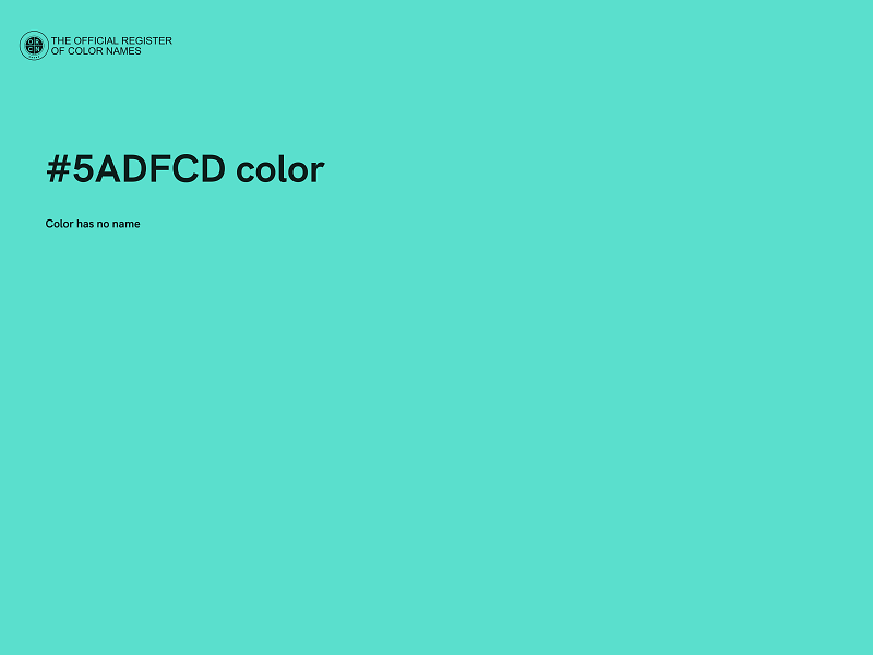 #5ADFCD color image