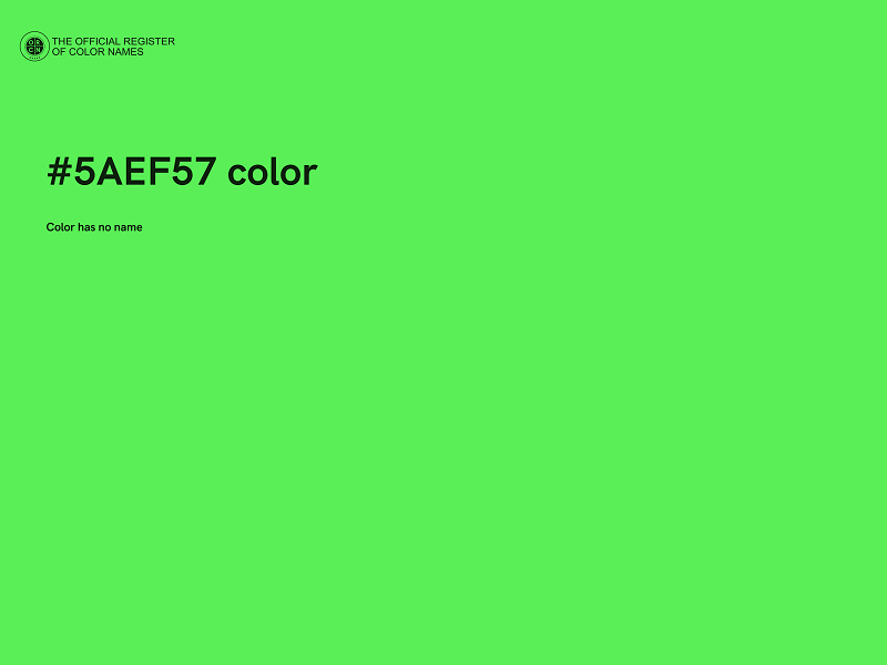 #5AEF57 color image