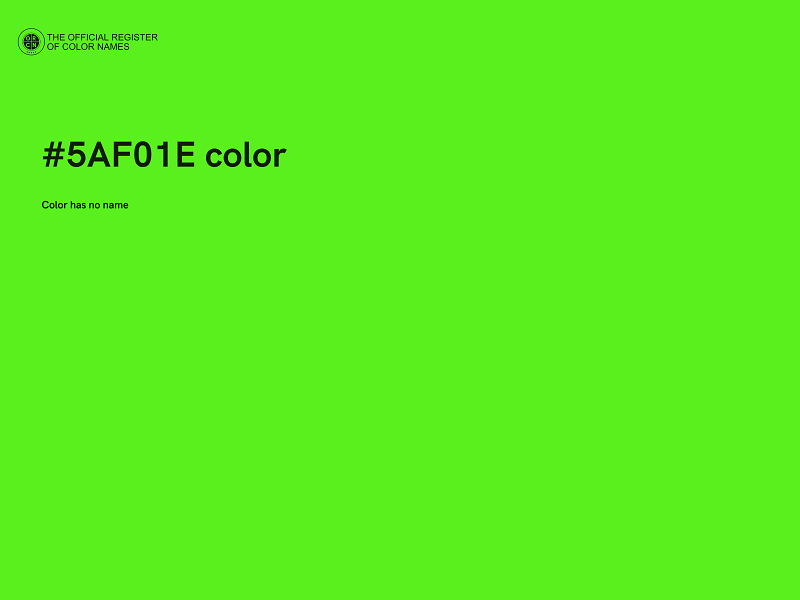 #5AF01E color image