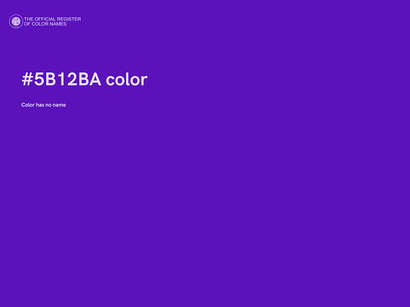 #5B12BA color image