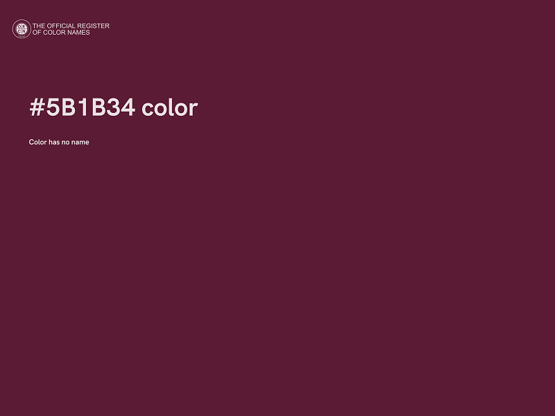 #5B1B34 color image