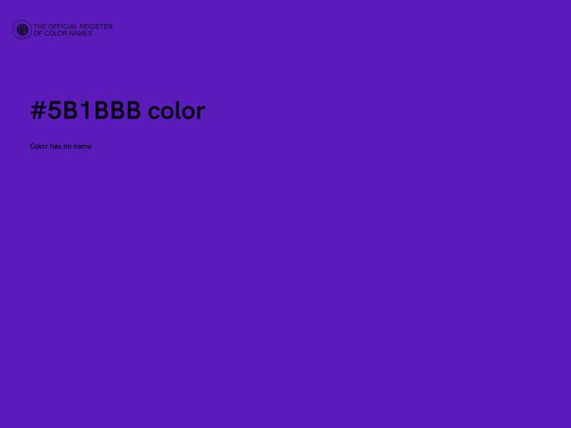 #5B1BBB color image