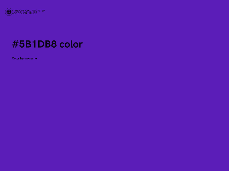 #5B1DB8 color image