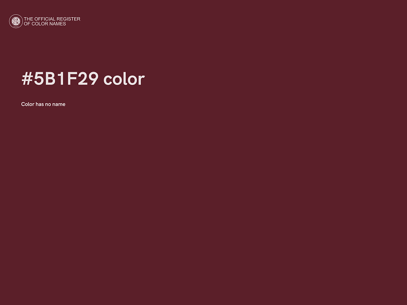 #5B1F29 color image