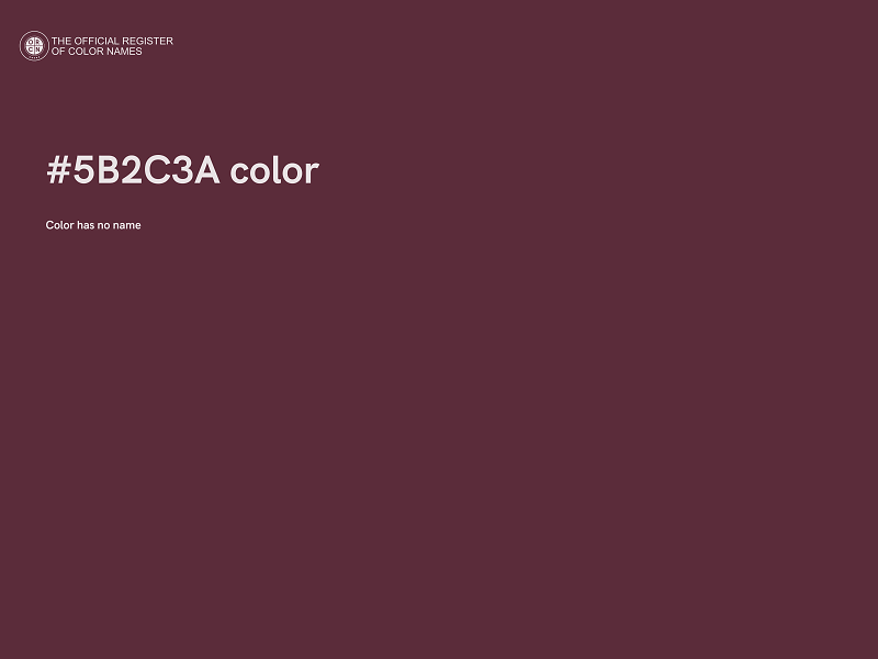 #5B2C3A color image