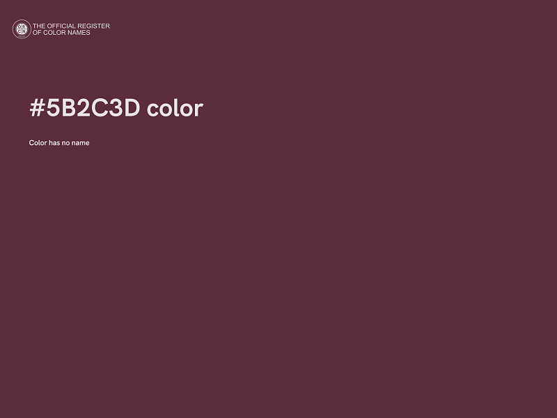 #5B2C3D color image