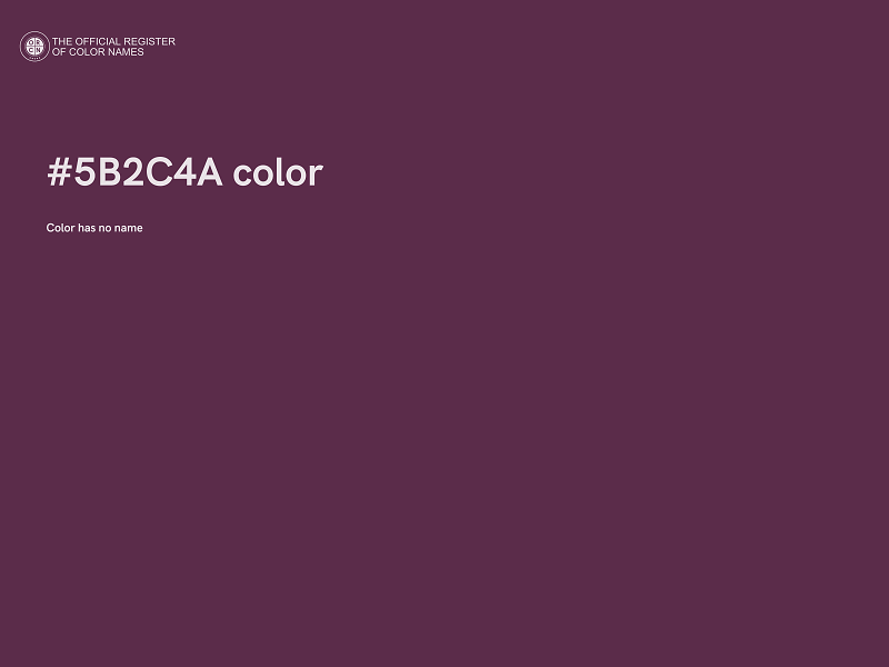 #5B2C4A color image