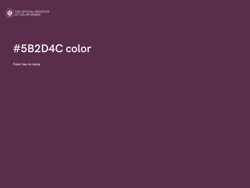 #5B2D4C color image