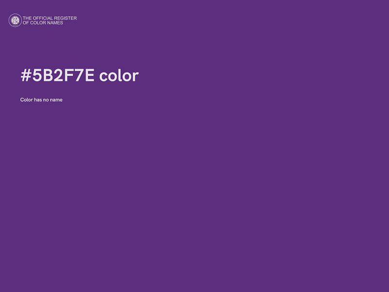 #5B2F7E color image