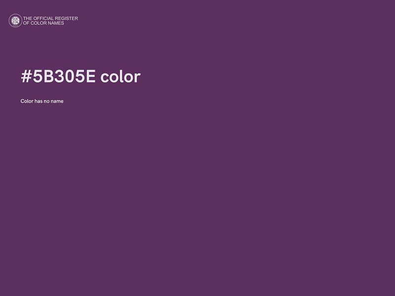 #5B305E color image