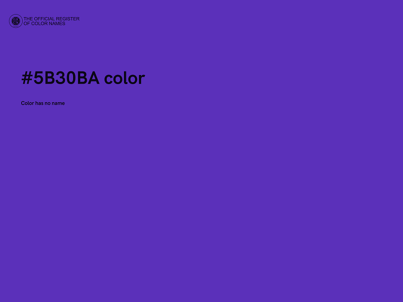 #5B30BA color image