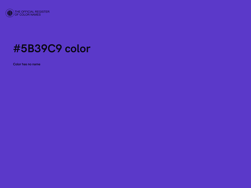 #5B39C9 color image