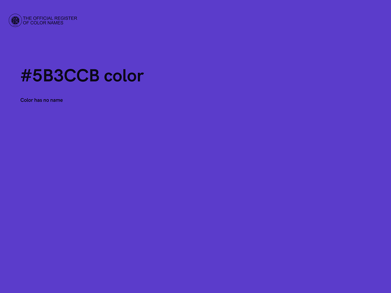 #5B3CCB color image