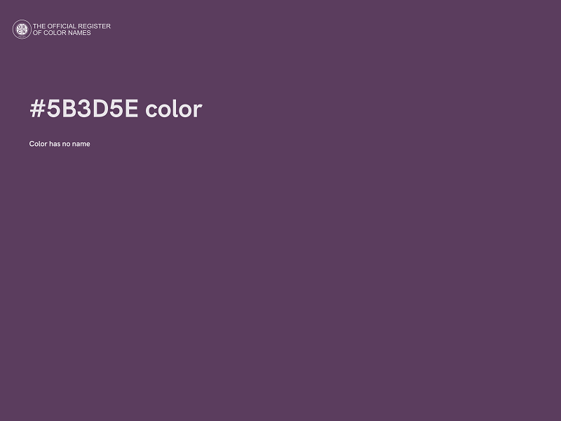 #5B3D5E color image