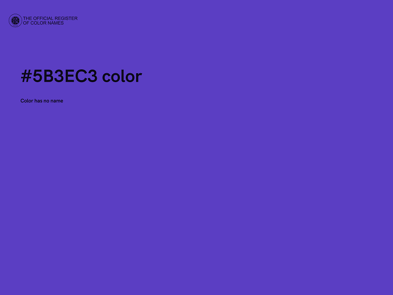 #5B3EC3 color image