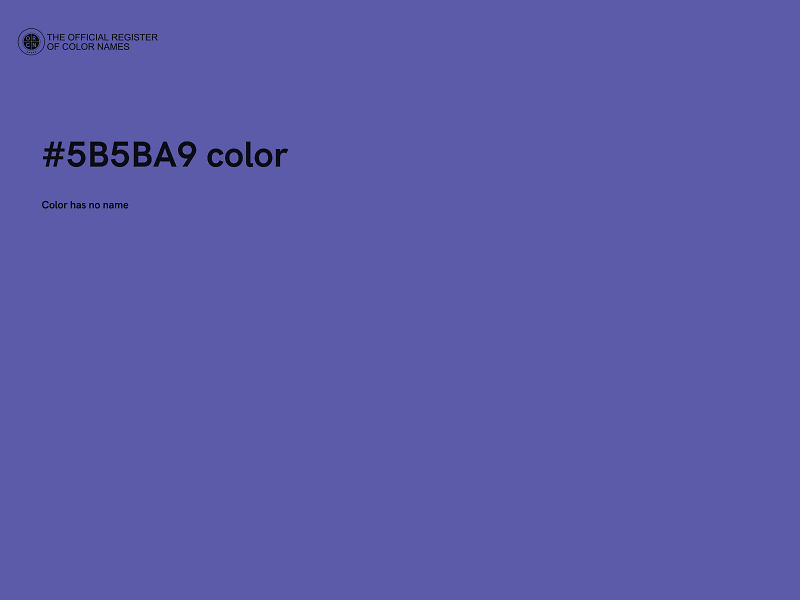 #5B5BA9 color image