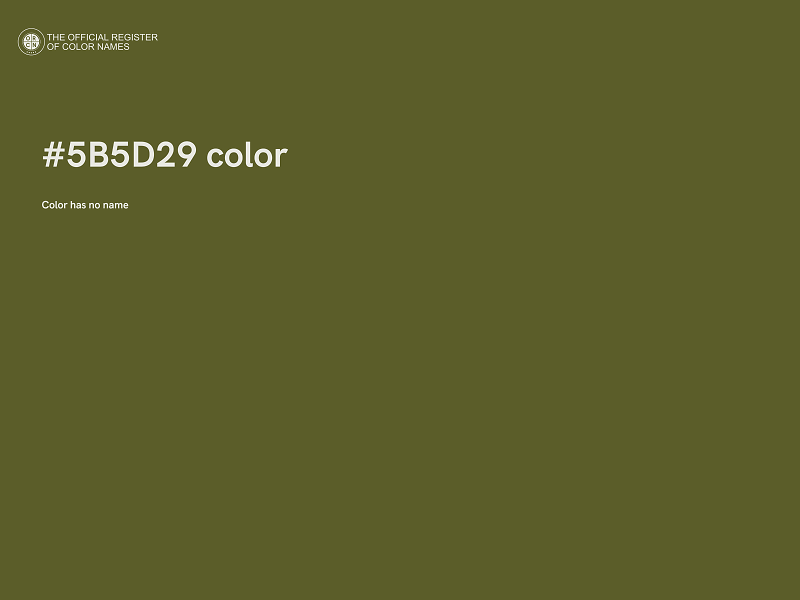 #5B5D29 color image