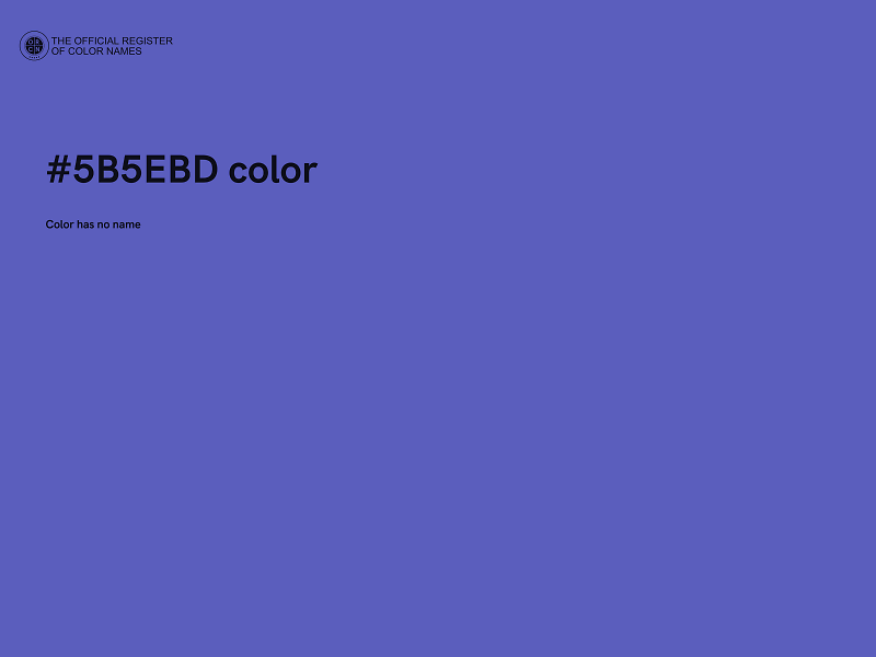 #5B5EBD color image