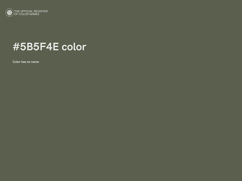 #5B5F4E color image