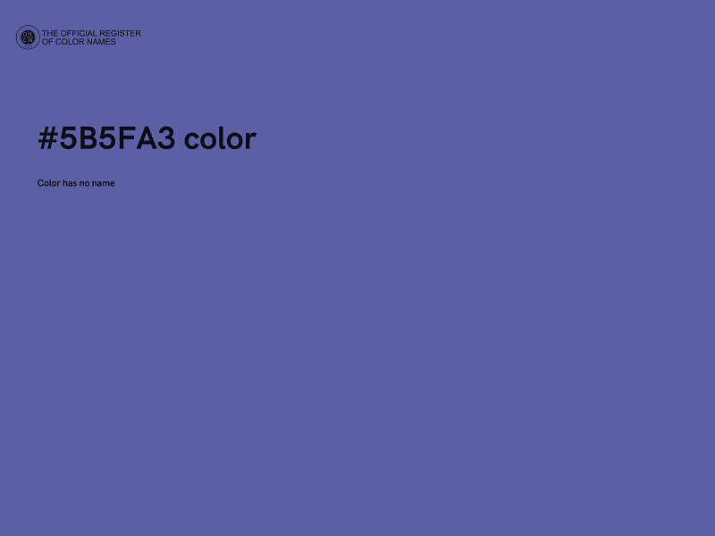 #5B5FA3 color image