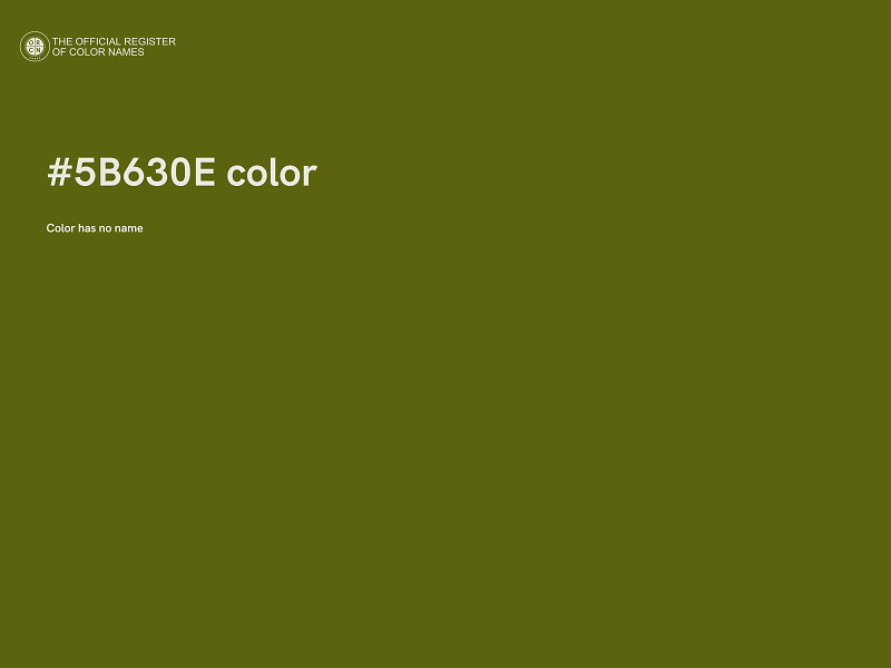 #5B630E color image